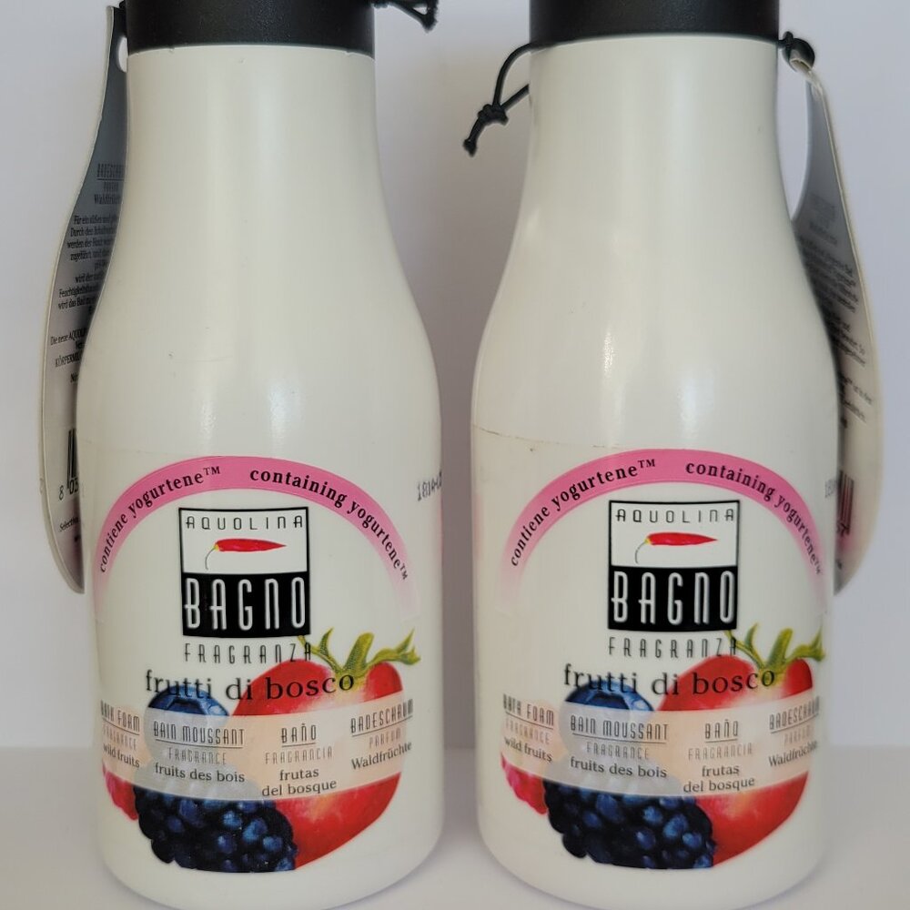 Aquolina Bath / Shower Gel (Wild Fruits) 250ml Each (2 Bottle Set)